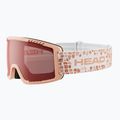 Детска скиорска маска HEAD Contex Yuki Jr red/peach