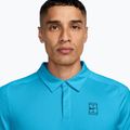 Мъжка тениска поло Nike Court Dri-Fit Advantage baltic blue/black 3