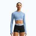 Дамска блуза с дълъг ръкав Nike Pro work blue/white