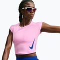 Дамска тениска за бягане Nike Tempo Swoosh Run Dri-Fit pink rise/pink rise/old royal 4