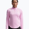 Дамски суитшърт за бягане Nike Tempo Dri-Fit 1/4 Zip pink rise 4