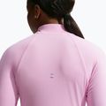 Дамски суитшърт за бягане Nike Tempo Dri-Fit 1/4 Zip pink rise 5
