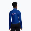 Дамска блуза за бягане с дълъг ръкав Nike Tempo Swoosh Run Dri-Fit 1/4-Zip old royal/pink rise 2