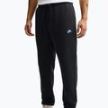 Мъжки панталони за бягане Nike Club Cuffed Brushed black/black/football blue 3