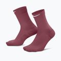 Чорапи Nike Run Midweight Crew pink smoke/pink rise/white