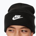Детска зимна шапка Nike Peak black heather/white 4