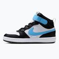 Детски обувки Nike Court Borough Mid 2 white/black/arctic green/football blue 2