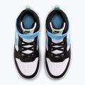 Детски обувки Nike Court Borough Mid 2 white/black/arctic green/football blue 4