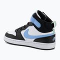 Детски обувки Nike Court Borough Mid 2 white/black/arctic green/football blue 3