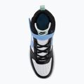 Детски обувки Nike Court Borough Mid 2 white/black/arctic green/football blue 5