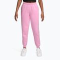 Детски панталони Nike Sportswear Studio pink rise/white