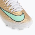 Детски футболни обувки Nike Jr. Mercurial Superfly 11 Club "Kylian Mbappé" metallic gold/green glow 7