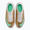 Детски футболни обувки Nike Jr. Mercurial Superfly 11 Club "Kylian Mbappé" metallic gold/green glow 4