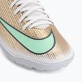 Детски футболни обувки Nike Jr. Mercurial Superfly 11 Club "Kylian Mbappé" metallic gold/green glow 7