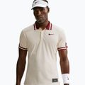 Поло тениска Nike Court Slam Aero-Fit Pale Ivory/Team Red