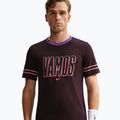Мъжка тениска Nike Court Dri-FIT Cotton burgundy ash 4