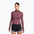 Дамски суитшърт за бягане Nike Swift Dri-Fit Full Zip pink smoke