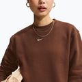 Дамски суитшърт Nike Studio Fleece cacao wow/sail 5
