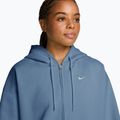 Дамски суитшърт Nike Studio Fleece Medium Weight Oversized Full Zip work blue/sail 3