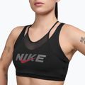 Спортен сутиен  Nike One black/smoke grey/university red 3
