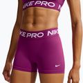 Дамски шорти Nike Pro Mid-Rise Biker 3" true berry/white 4