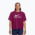 Дамска тренировъчна тениска Nike Pro Dri-Fit Loose true berry/white