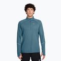 Мъжки суитшърт за бягане Nike Miler Dri-Fit UV 1/2 Zip smokey blue
