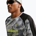 Мъжка тениска за бягане Nike Dri-FIT Printed SS smoke grey/black/light lemon twist 6