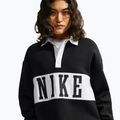 Дамски суитшърт Nike Studio Fleece Medium Weight total black/sail/sail 4
