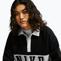 Дамски суитшърт Nike Studio Fleece Medium Weight total black/sail/sail 5
