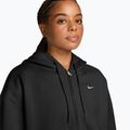 Дамски суитшърт Nike Studio Fleece Medium Weight Oversized Full Zip total black/sail 3