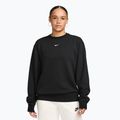 Дамски суитшърт Nike Studio Fleece Lightweight total black/sail