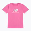 Детска тениска New Balance Jersey Stacked Logo Tee pink satin 6