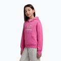 Детски суитшърт New Balance FT Stacked Logo Hoodie pink satin 4