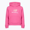 Детски суитшърт New Balance FT Stacked Logo Hoodie pink satin 7