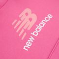 Детски суитшърт New Balance FT Stacked Logo Hoodie pink satin 9