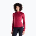 Дамска блуза за бягане с дълъг ръкав New Balance Athletics Heat Grid 1/2 Zip podium red