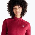 Дамска блуза за бягане с дълъг ръкав New Balance Athletics Heat Grid 1/2 Zip podium red 4