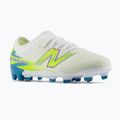 Детски футболни обувки New Balance Furon Team V9 FG white/alkaline green
