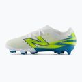 Детски футболни обувки New Balance Furon Team V9 FG white/alkaline green 3