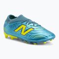 Детски футболни обувки New Balance Tekela Team V5 FG metallic blue/alkaline green
