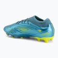 Детски футболни обувки New Balance Tekela Team V5 FG metallic blue/alkaline green 3