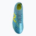 Детски футболни обувки New Balance Tekela Team V5 FG metallic blue/alkaline green 5
