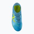Детски футболни обувки New Balance Tekela Team V5 FG metallic blue/alkaline green 5