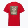 Мъжка тениска Columbia CSC Basic Logo Back Tee mountain red/linework c badge 2