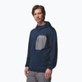 Мъжки трекинг суитшърт Columbia Tall Heights Hdd Grid Fleece Full Zip collegiate navy/city grey