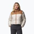 Дамско ватирано яке Columbia Puffect III Cropped dark stone/camel brown
