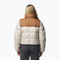 Дамско ватирано яке Columbia Puffect III Cropped dark stone/camel brown 3