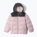 Детско ватирано яке Columbia Puffect Hooded Mineral Pink/Black