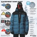 Мъжко скиорско яке Columbia Glacier Ridge Down phoenix blue/black 15